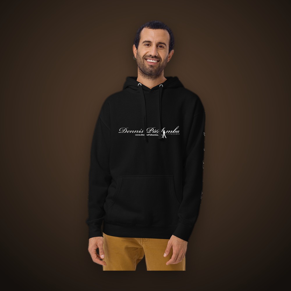 Dennis PaSamba Studio Hoodie — front view, dance studio apparel from Dennis PaSamba Dance Company in Chicago
