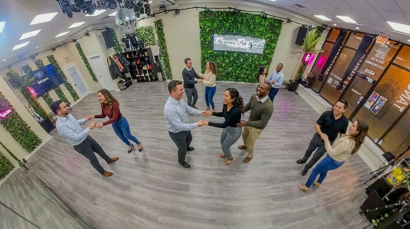 Corporate team-building dance workshop space in Chicago