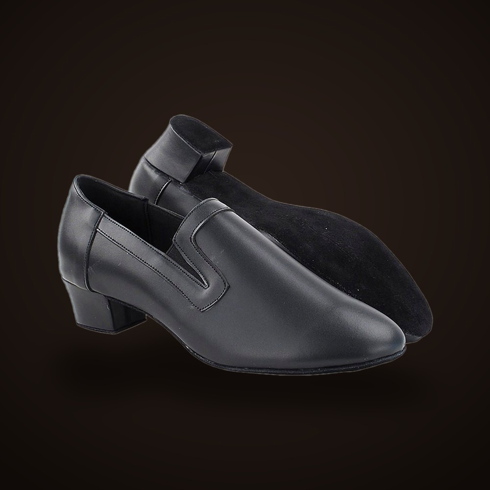 Dennis PaSamba Very Fine 2506LEDSS Black Leather_Latin Heel, Latin dance shoes from Dennis PaSamba Dance Company in Chicago