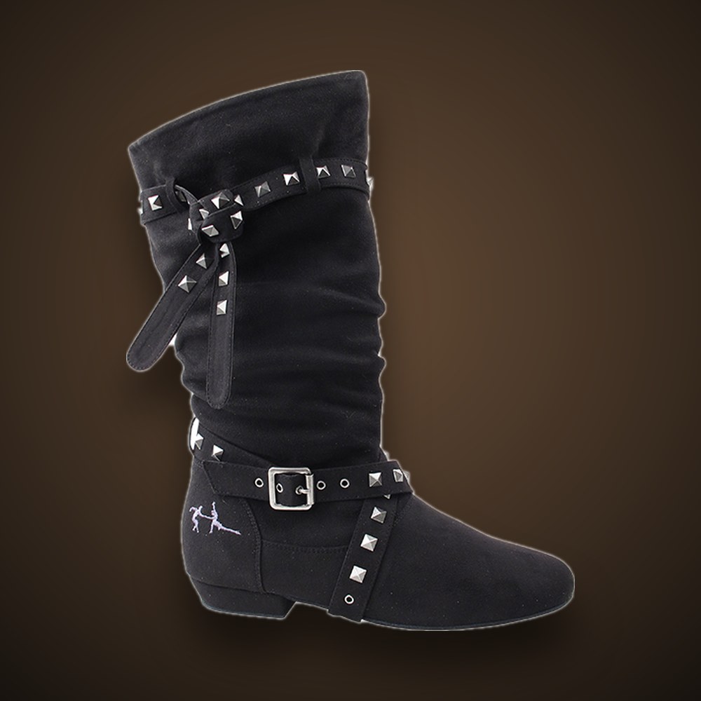 Dennis PaSamba Very Fine Lana Victorian Dance Boot in Black, Latin dance shoes from Dennis PaSamba Dance Company in Chicago