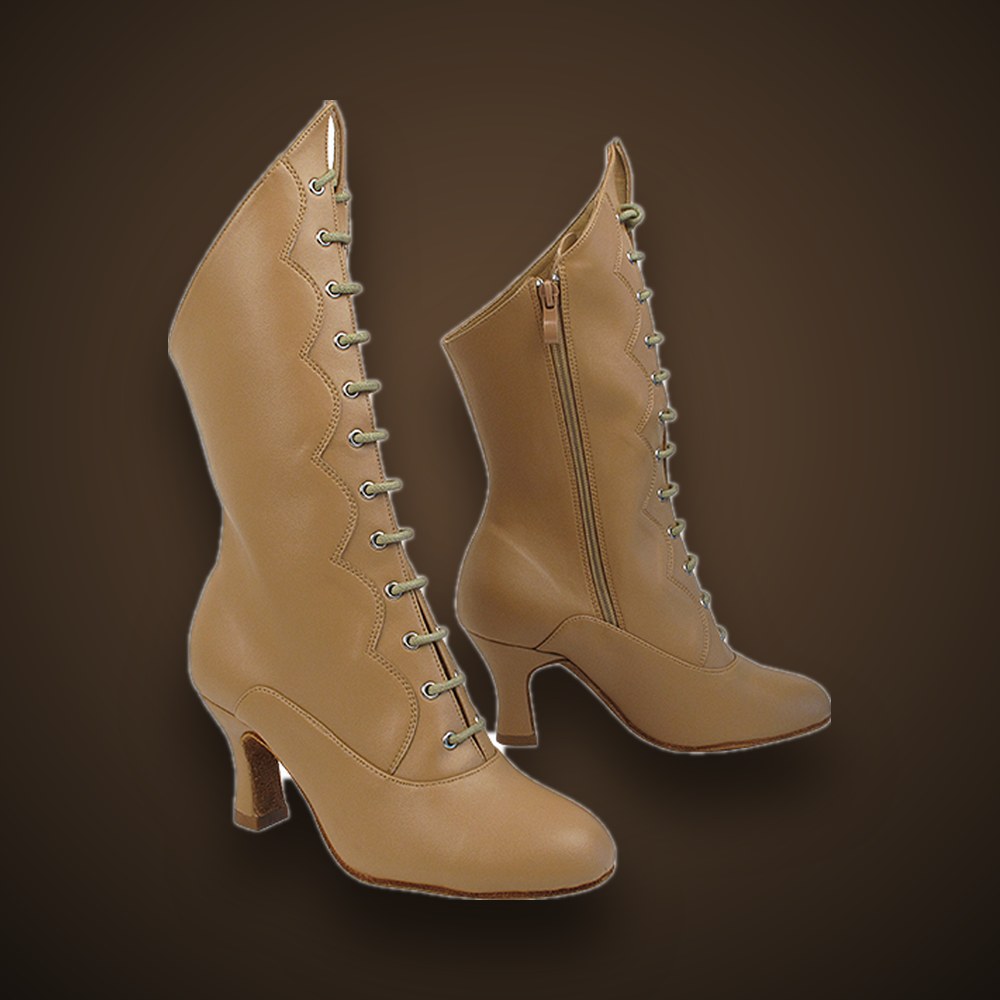 Dennis PaSamba Very Fine Sera CanCan Dance Boot in Brown, Latin dance shoes from Dennis PaSamba Dance Company in Chicago