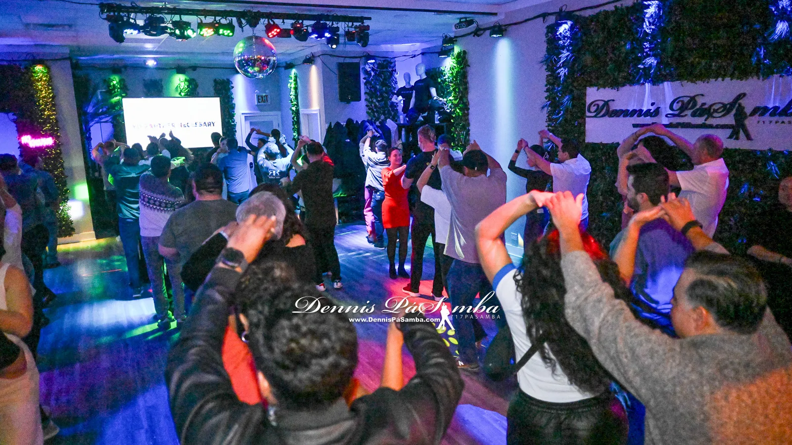 High-energy moment on the dance floor at Dennis PaSamba Dance Company