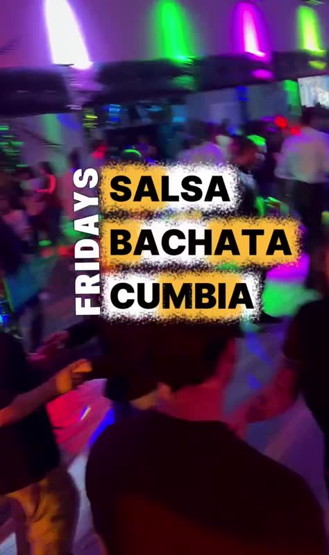 Cumbia dancing at the Friday social at the Chicago studio