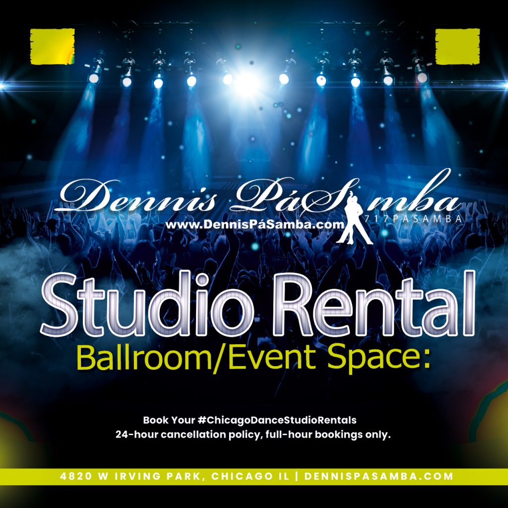Latin dance studio rental Irving Park Chicago studio interior
