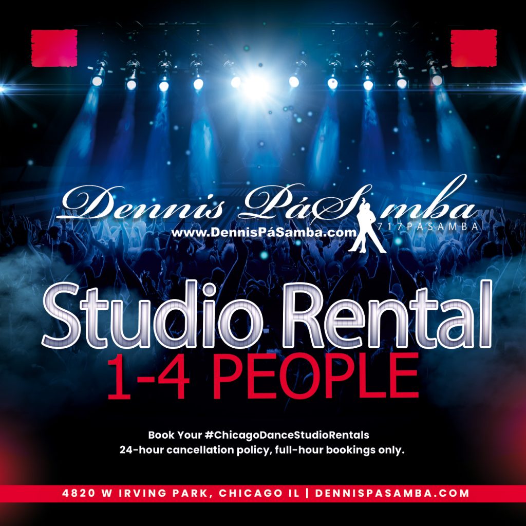 Latin dance studio rental Irving Park Chicago studio interior