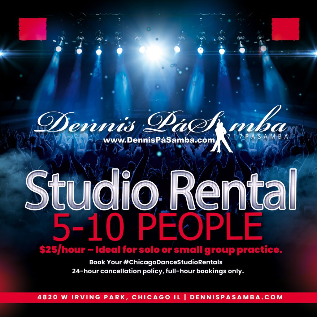 Latin dance studio rental Irving Park Chicago studio interior
