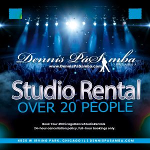 Latin dance studio rental Irving Park Chicago studio interior